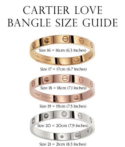 cartier love bracelet 6 diamonds|cartier love bangle size chart.